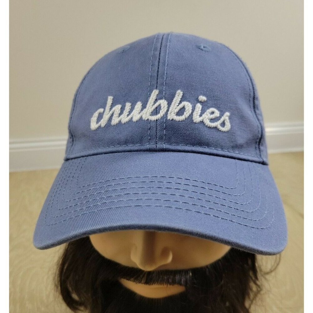 Harding-Lane for Chubbies Adult Hat Blue Baseball Cap Strapback Needlepoint